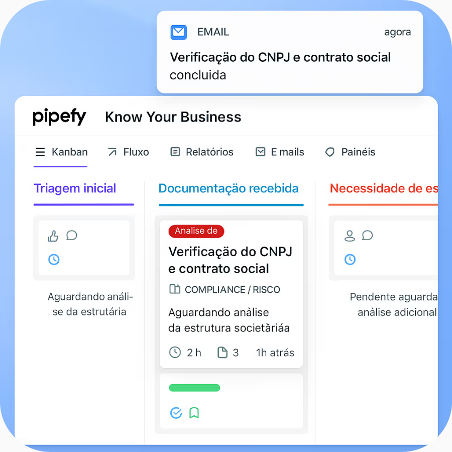 Esqueça o SRM tradicional: revolucione a homologação de fornecedores e gestão de risco com IA da Pipefy